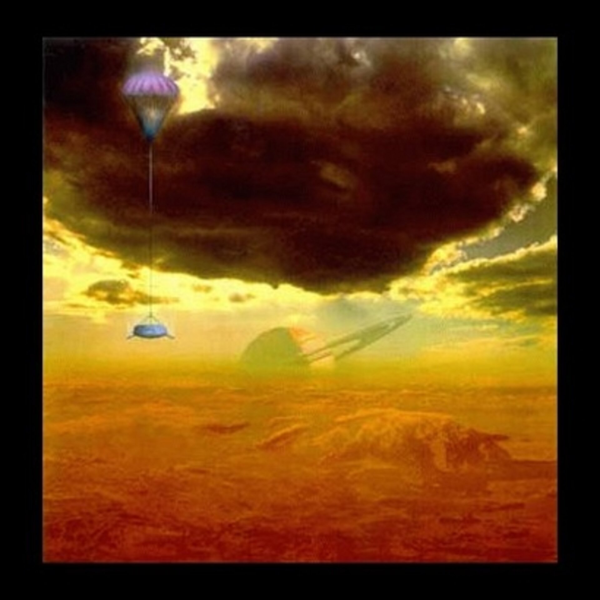 Saturne dans le ciel de Titan
