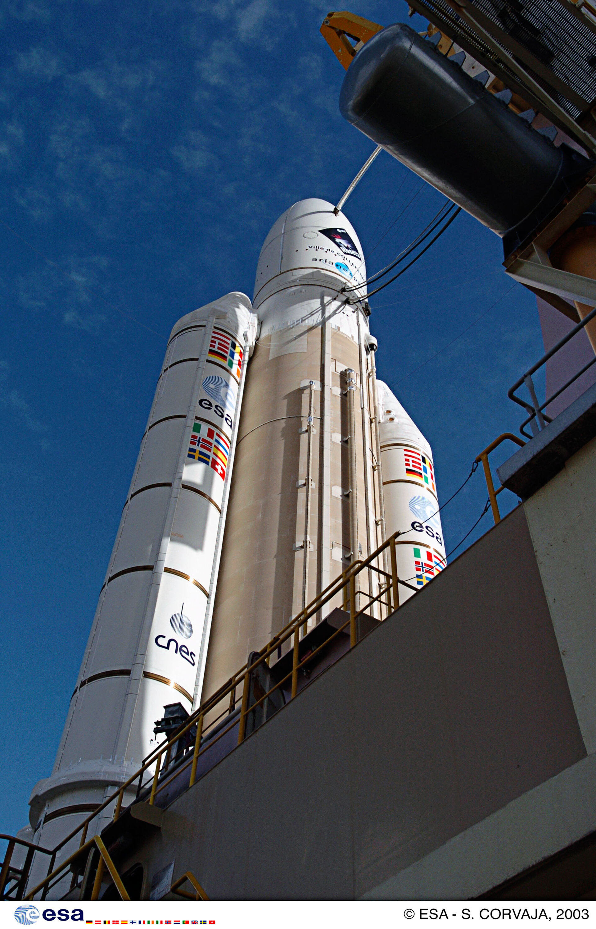 Soyuz FG launch vehicle carrying the Soyuz TMA-3 spacecraft