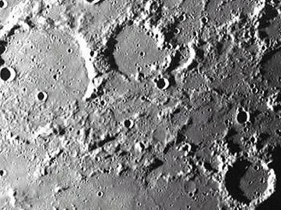 Immagine della superficie della Luna ottenuta dall'AMIE, la camera ad alta risoluzione di SMART-1