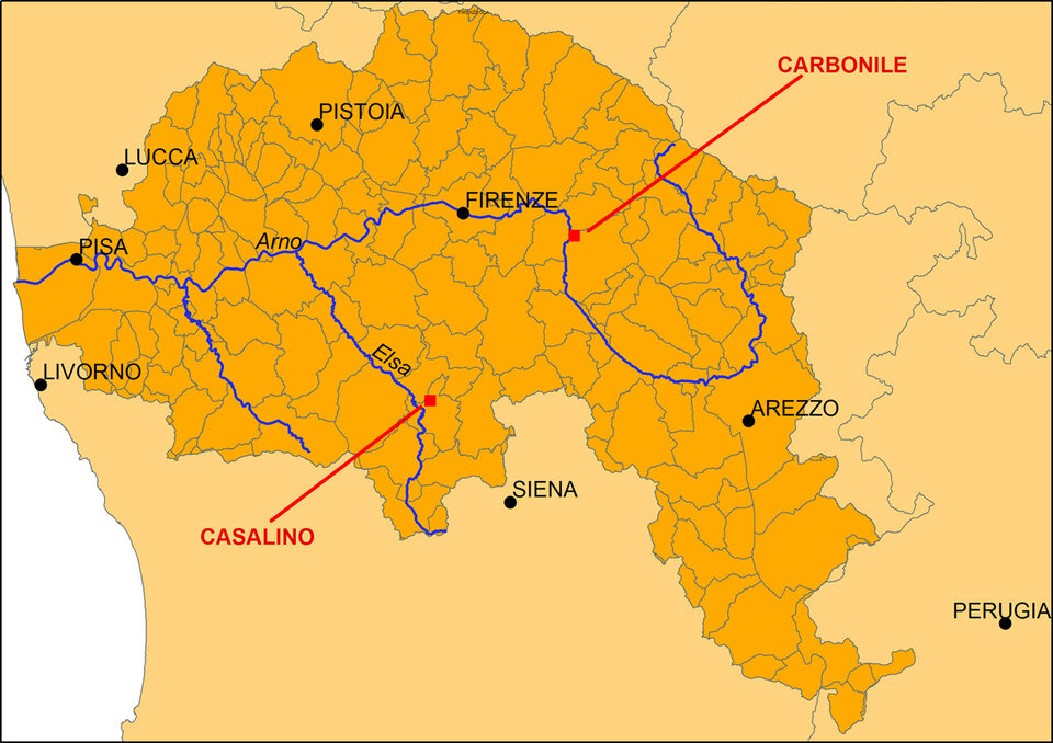 Arno river basin