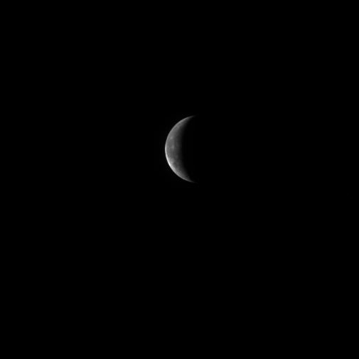 Rosettas Blick auf den Mond  um  16:10 MEZ