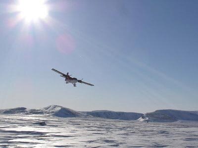 Aircraft overfly the race route