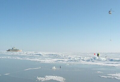 EM-bird measurements along the calibration line