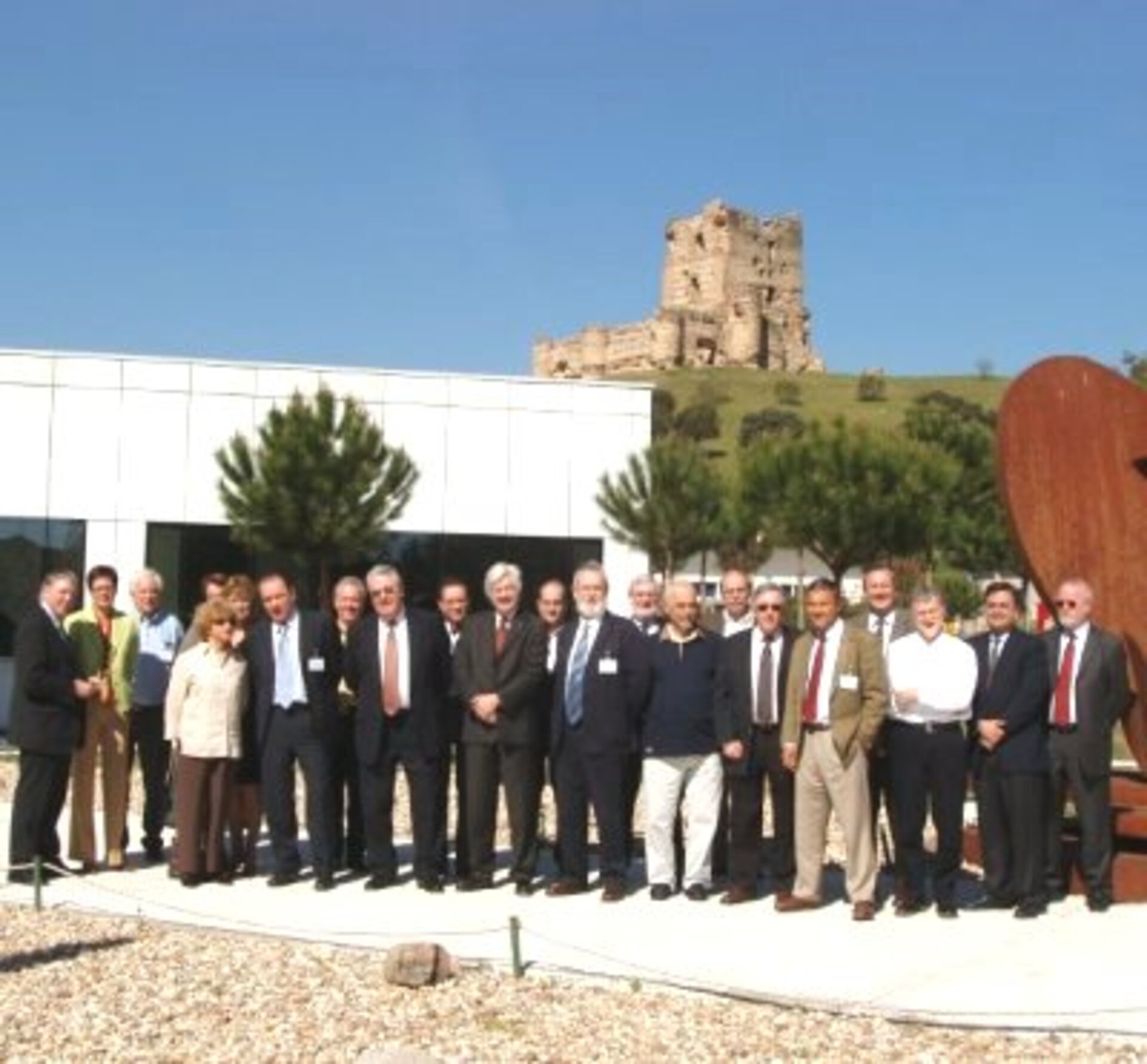 Miembros del EIROforum reunidos en ESAC, Villafranca del Castillo, Madrid