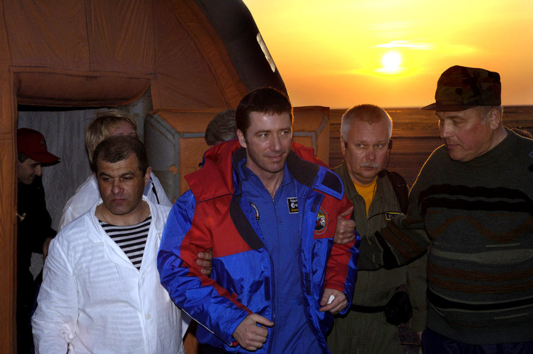 The landing in Kazakhstan marks the end of a successful mission for Roberto Vittori