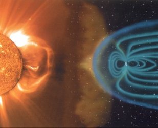 Earth and solar interaction