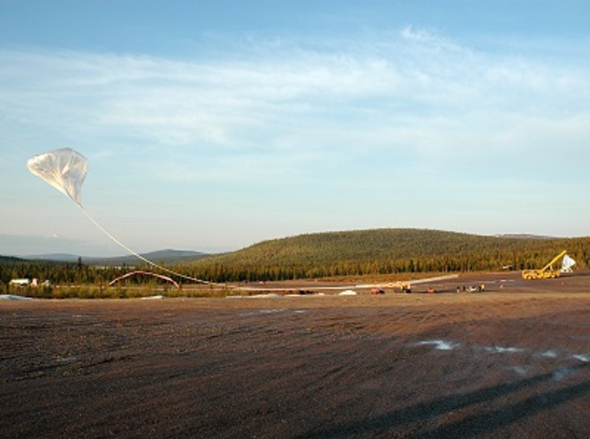 BLAST börjar sin flygning mot Kanada och Alaska