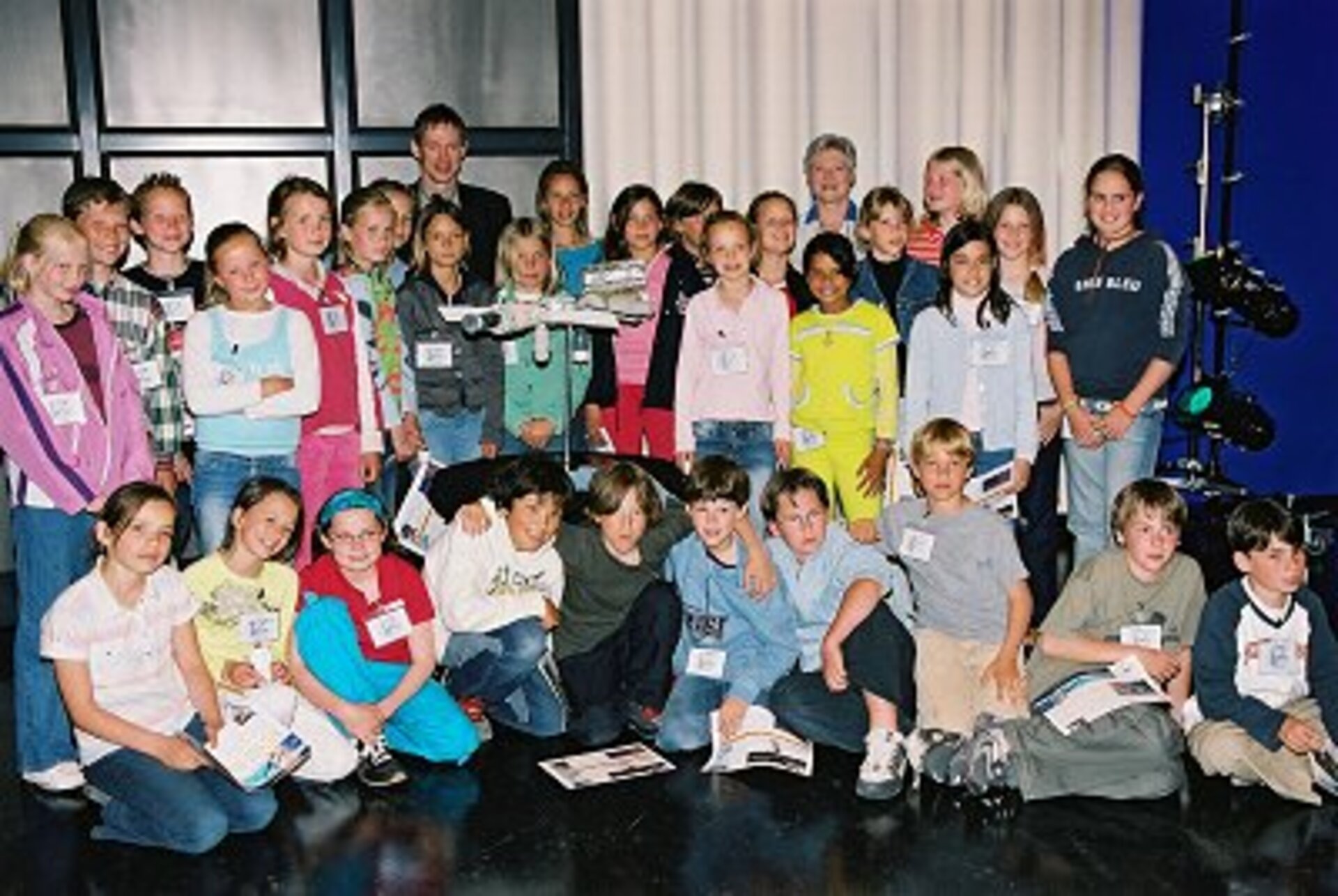 Groep zeven van de Duinoordschool is bij de officiele start aanwezig