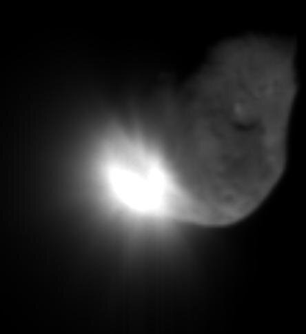 En av de kometer som Odin observerat är Tempel 1, när NASA-sonden Deep Impact rände in i kometen med 37 000 km/t