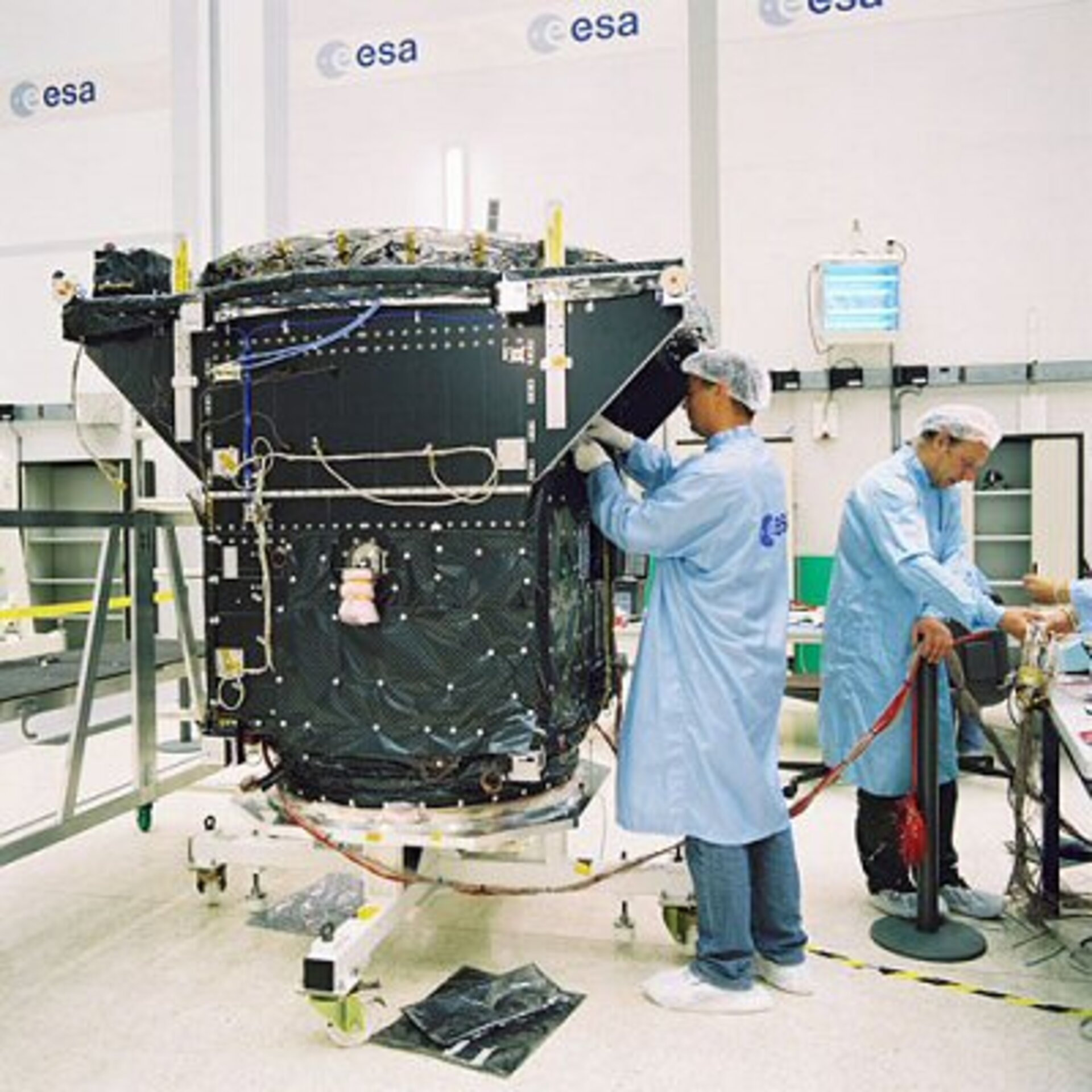 GSTB-V2/A being prepared for testing