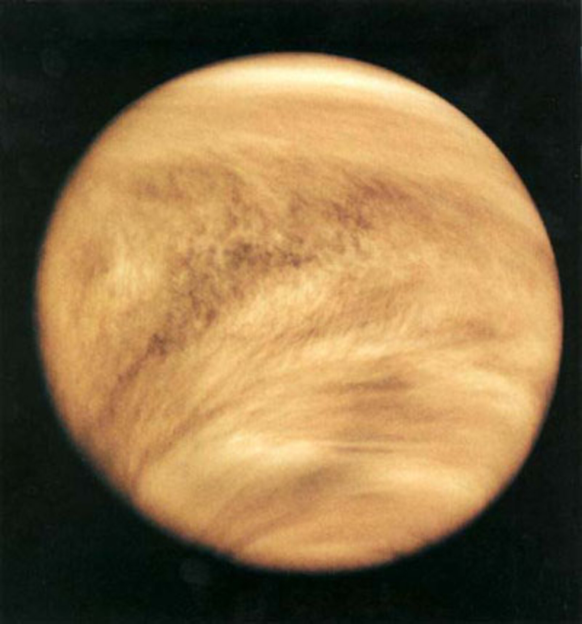 Die von Wolken bedeckte Venus versteckt ihre Oberfläche