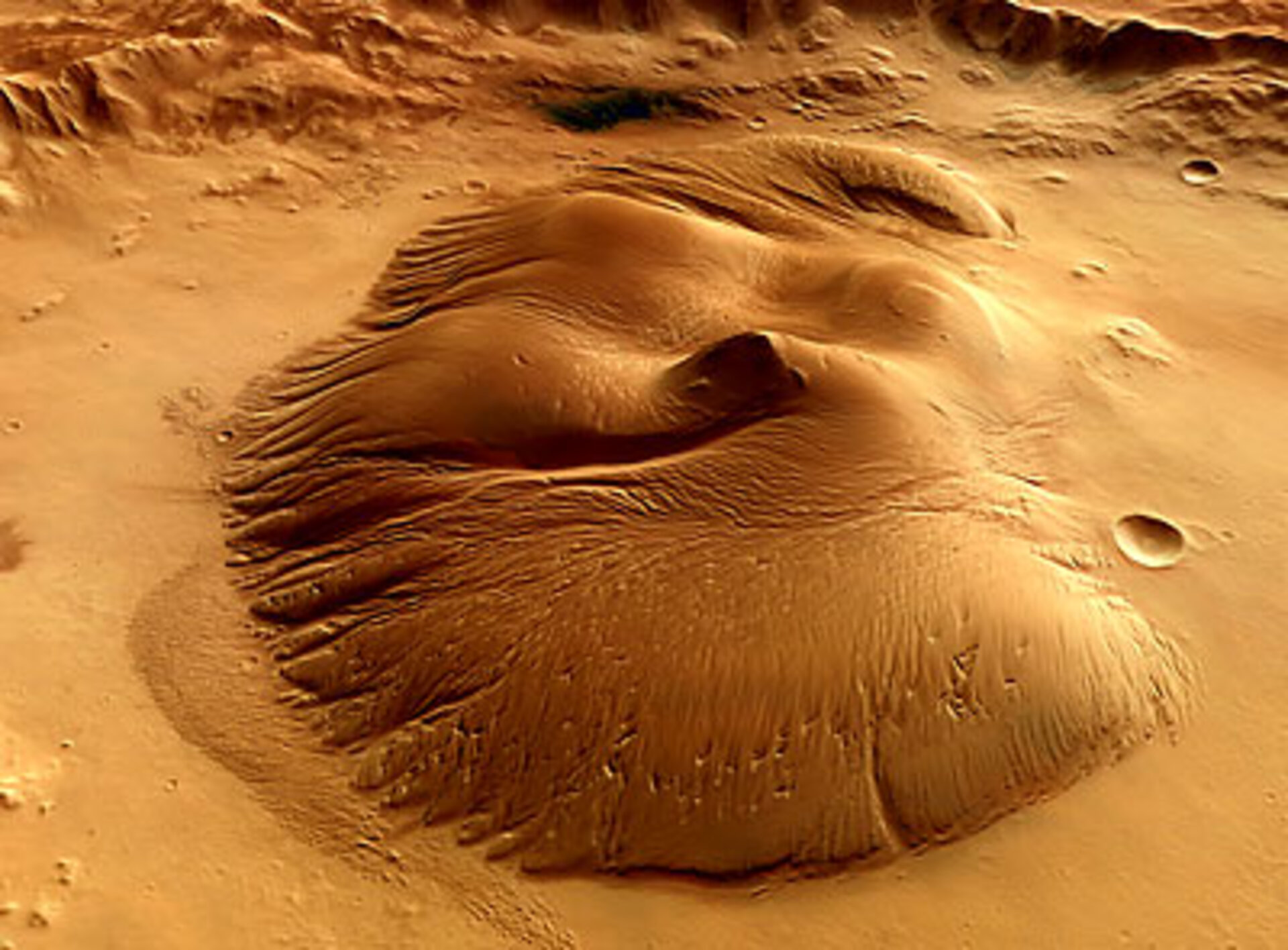 Nicholson Crater on Mars