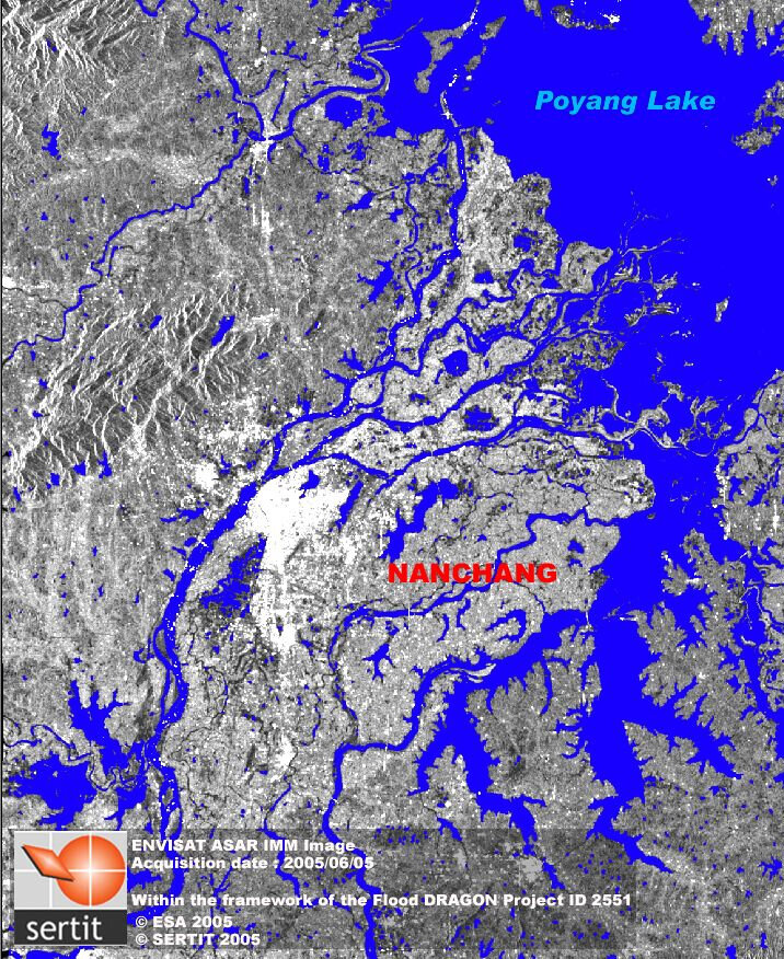 Poyang Lake flooding Nanchang city