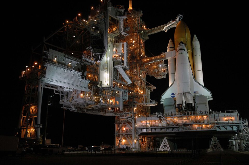 Un’altra immagine del Space Shuttle Discovery