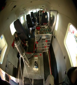 The AIRFLEX fluorescence sensor installed in the DLR Cessna Caravan aircraft