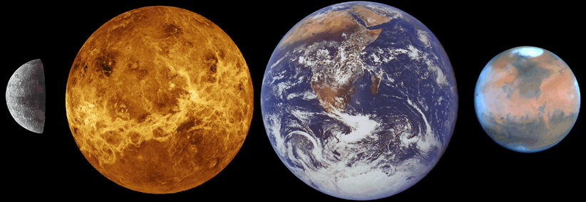 Porovnání planet zemského typu