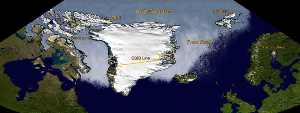 Arctic CryoVex sites