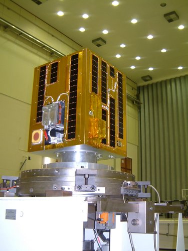 Fully integrated satellite in the test centre