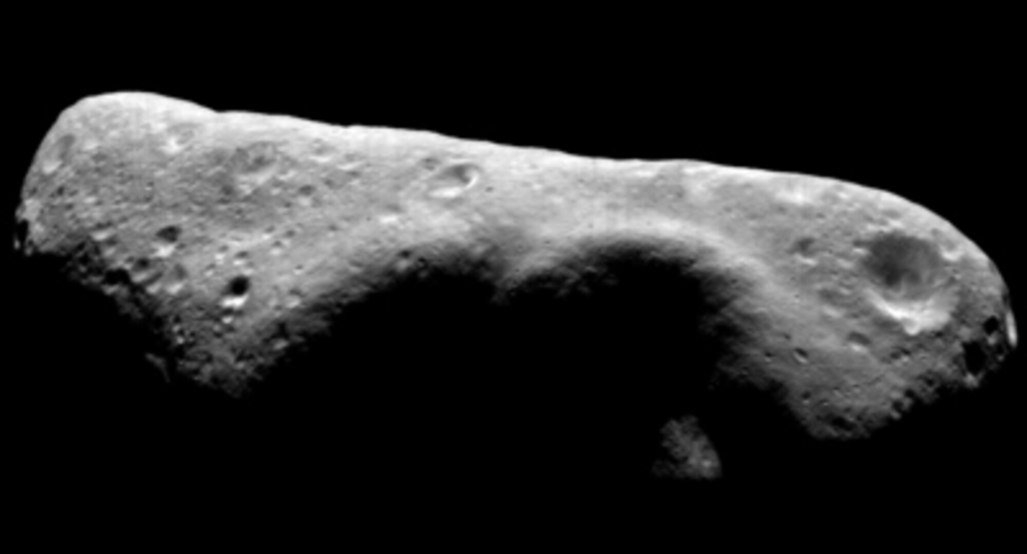 33 km lange fliegende Steinkartoffel: der Asteroid Eros