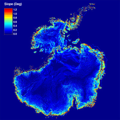 Altimetry-derived map of Antarctica