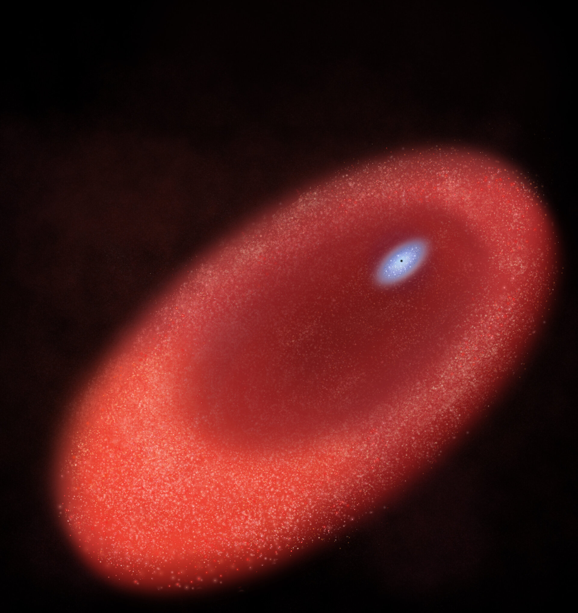 Artist's impression of the core of M31