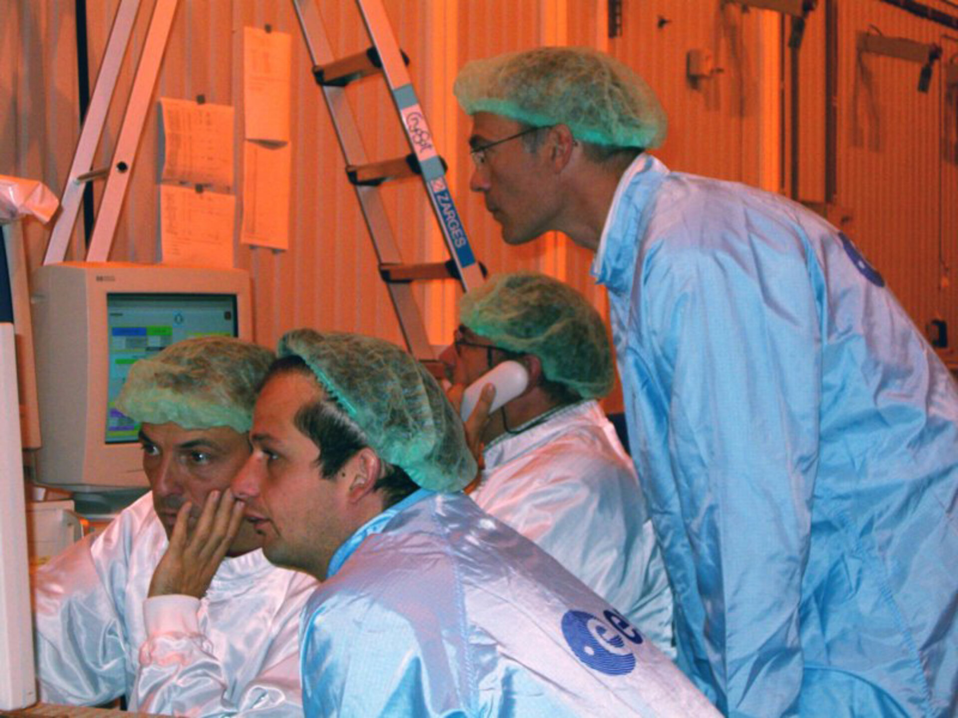 CryoSat undergoing alignment measurements