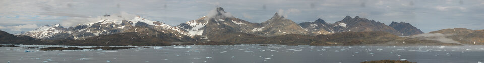 La côte du Groenland près de Tasiilaq, en juin 2005