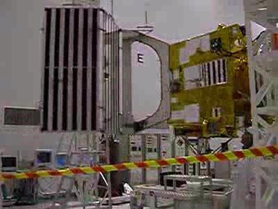 Movie showing test deployment of Venus Express solar array