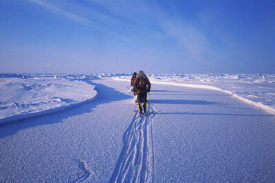 Een driehonderd kilometer lange tocht over de noordpool
