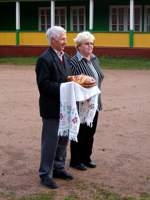 Welcome with bread and salt