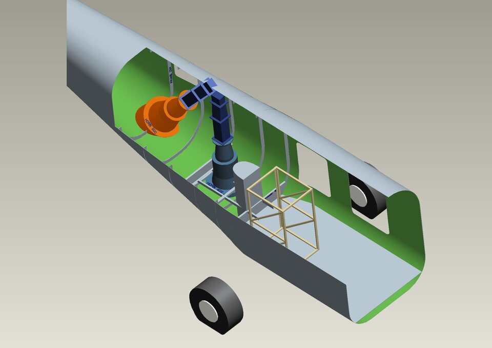 Layout design of the antenna  horn