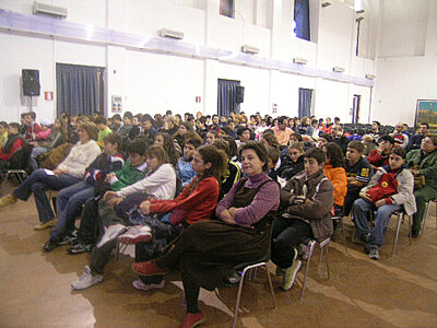 Gli studenti partecipanti alla conferenza presso Città della Scienza - Napoli