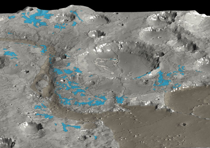I Marwth Vallis har OMEGA kartlagt vannrike mineraler