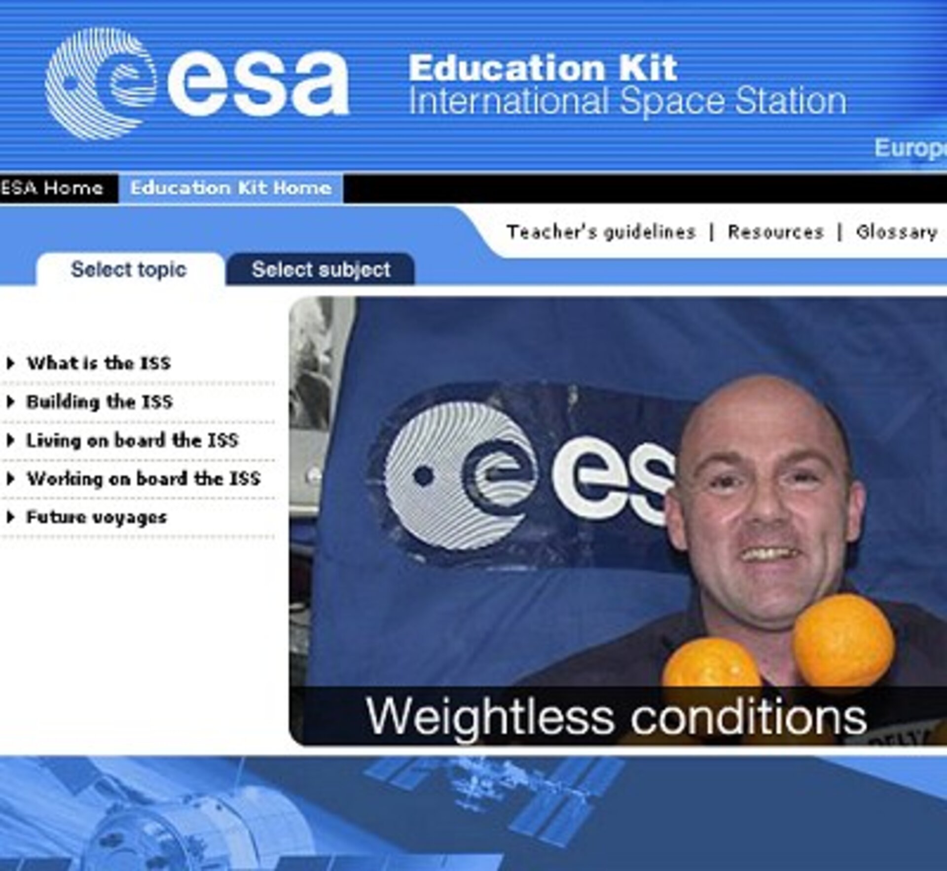 ISS Education Kit on the web