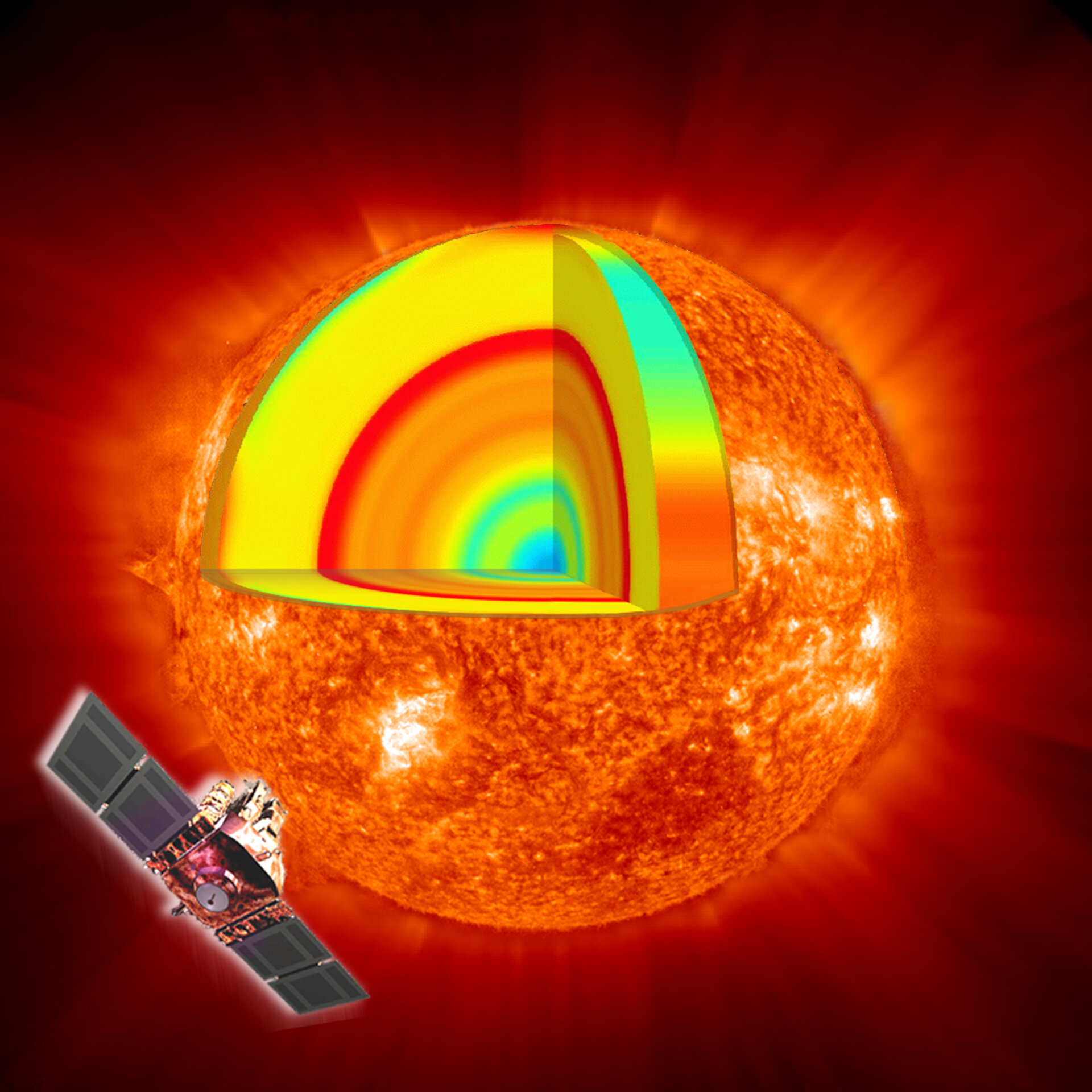 Het zonneobservatorium SOHO bekijkt onze ster van binnen en van buiten