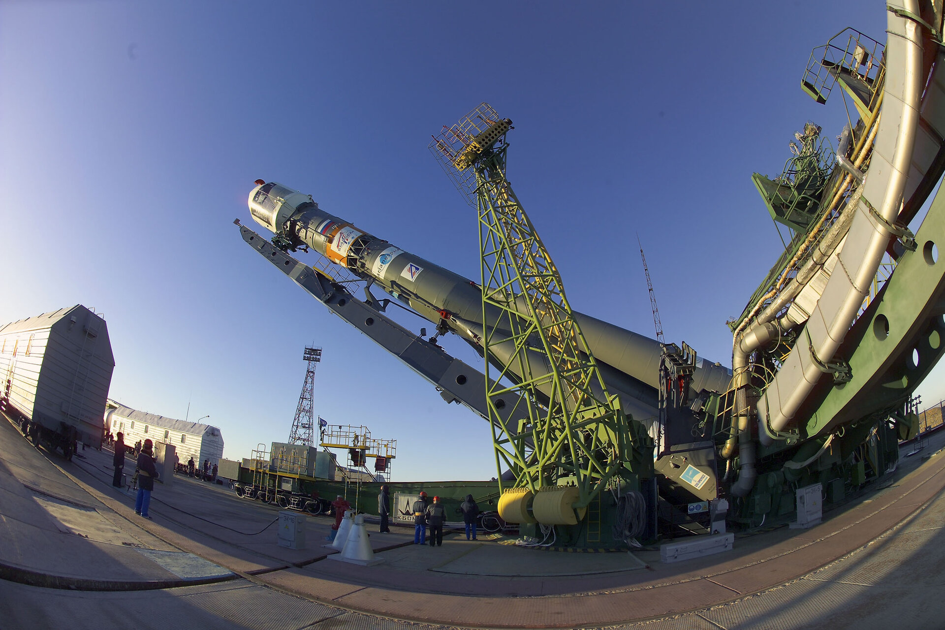 Vehicle carrying Venus Express probe- Roll out