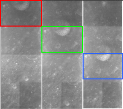 Illustrating the SMART-1 'push-broom' imaging mode