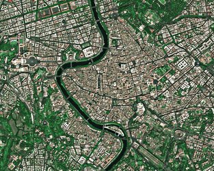 Rome seen by France's Spot 5 satellite