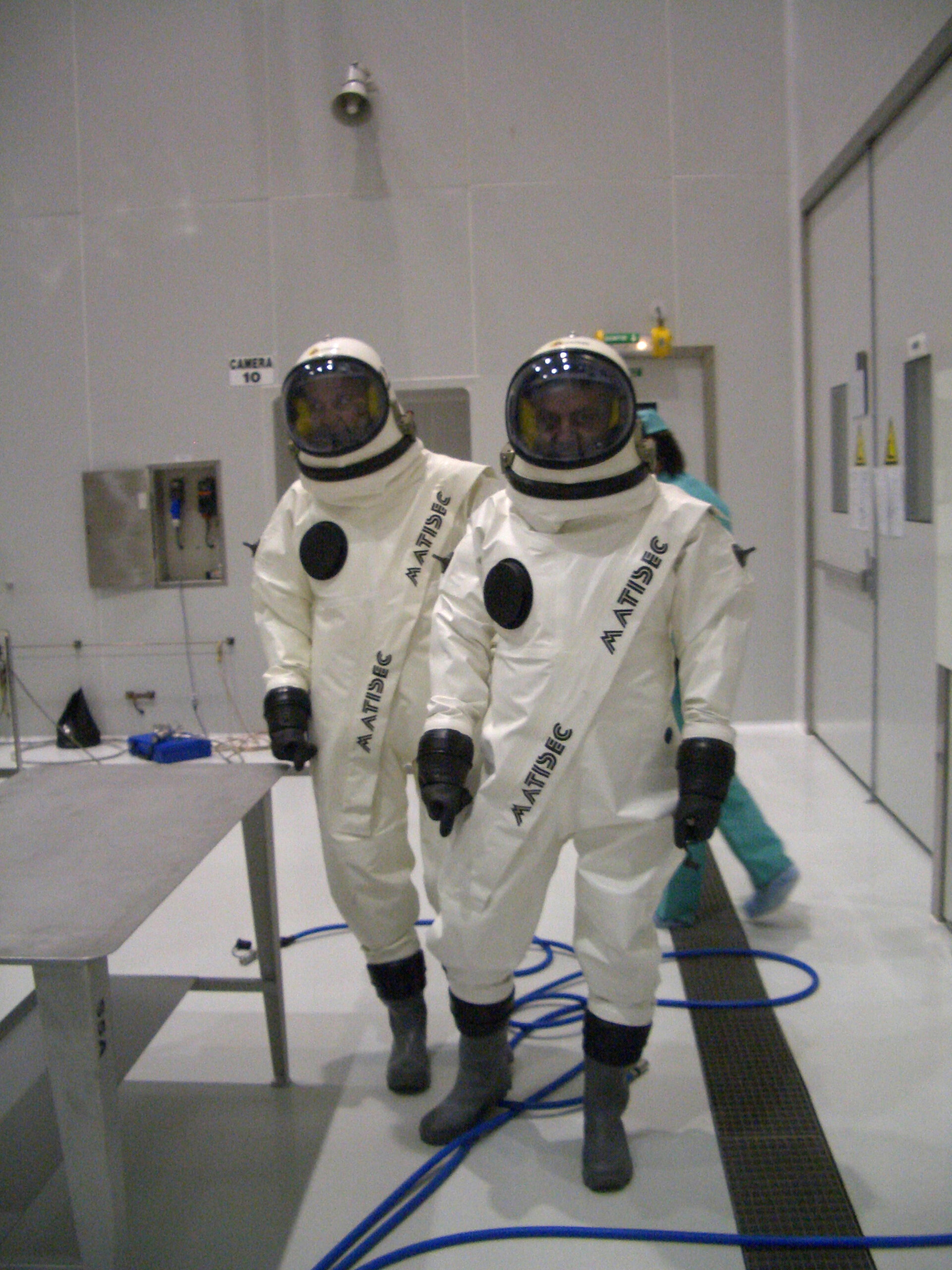 Scape-suit training during MSG-2 launch campaign