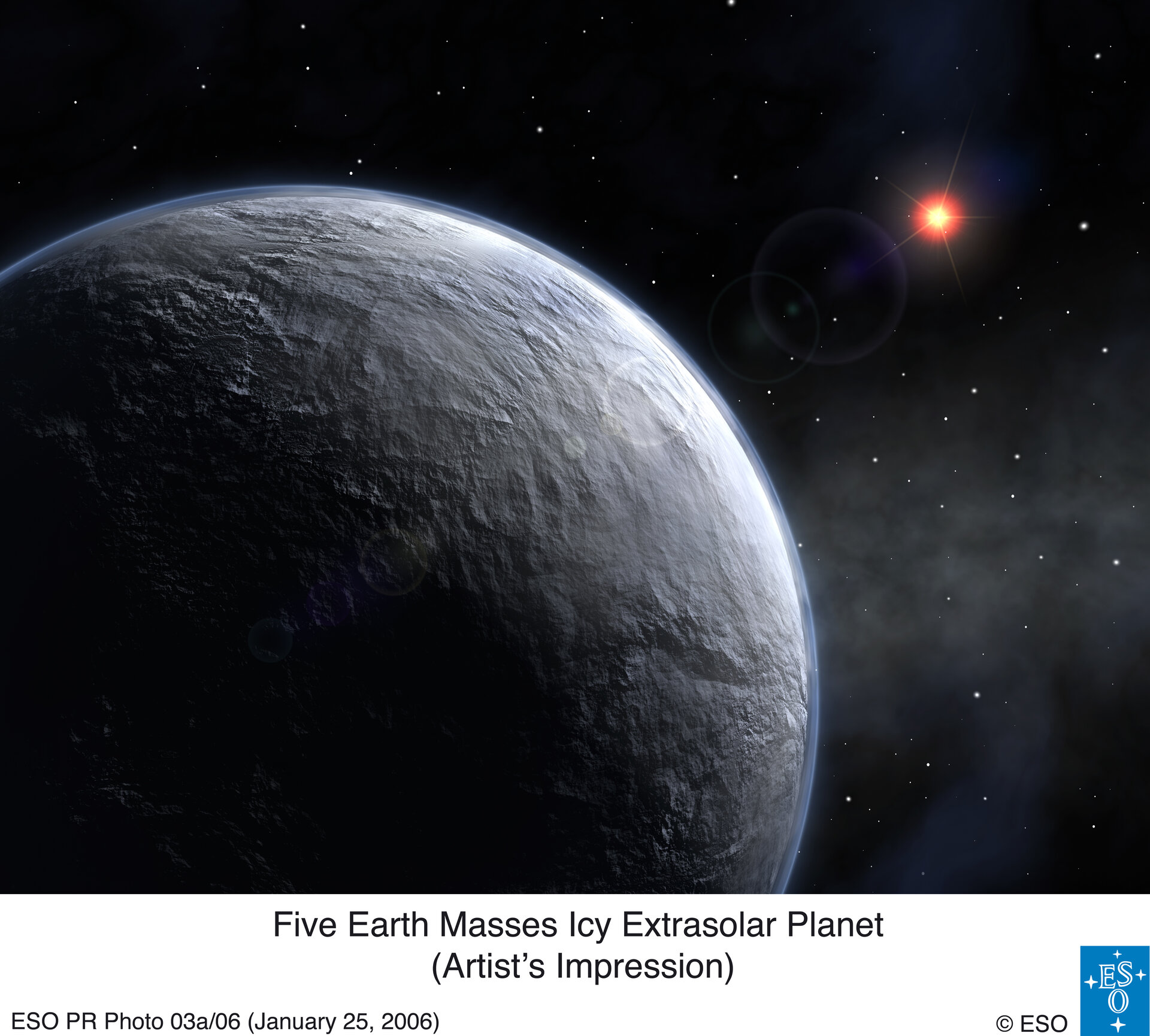 Artist's impression of the new exoplanet