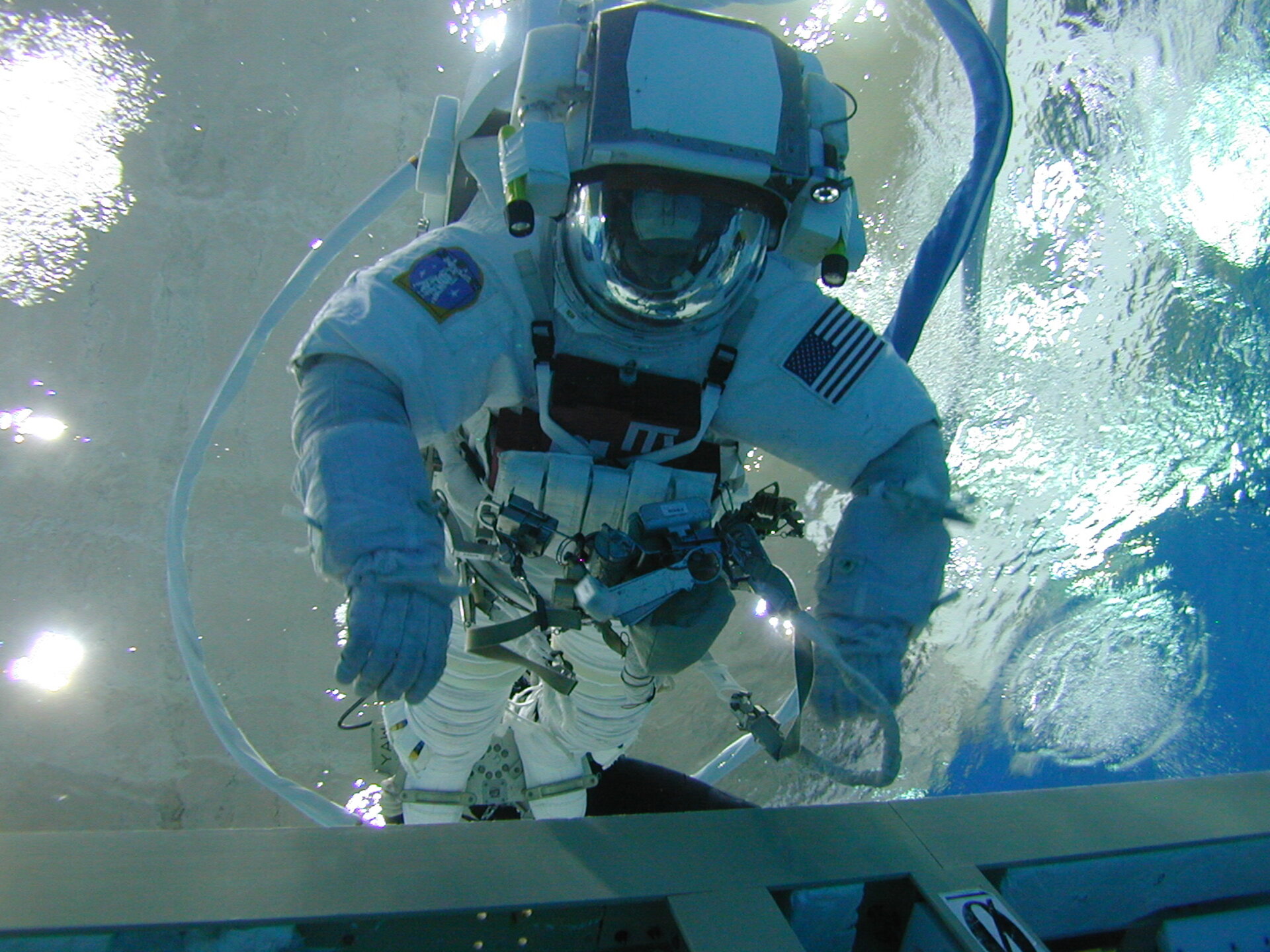 ESA astronaut André Kuipers during EVA training