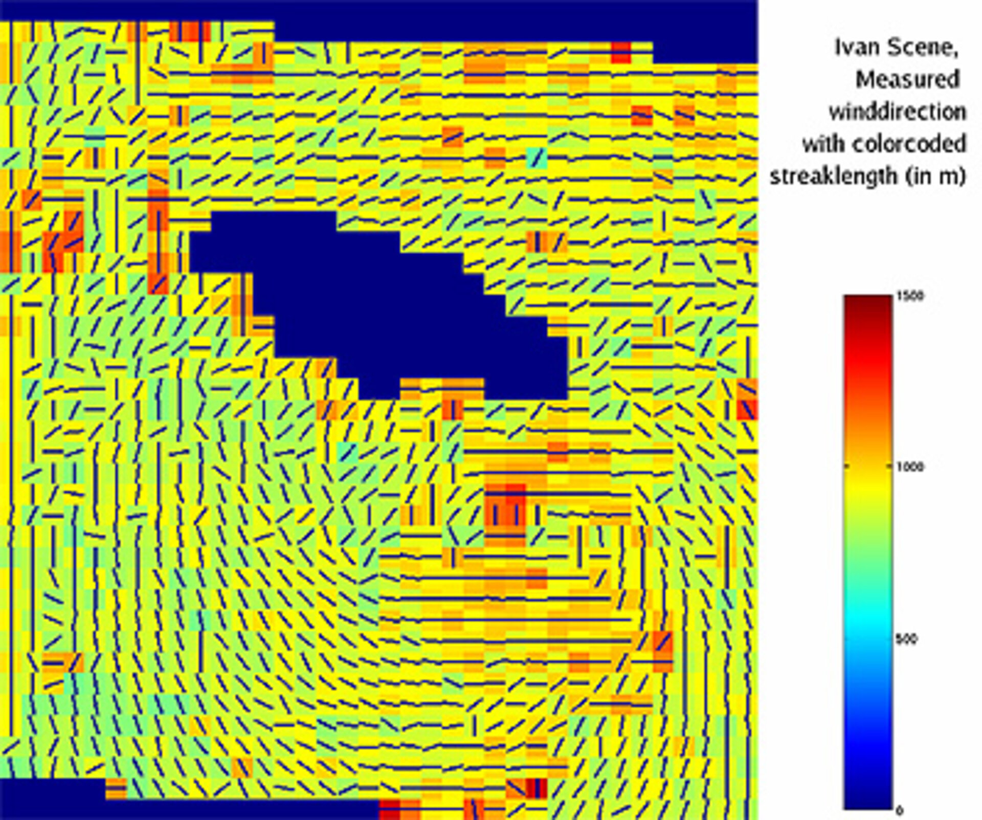 Ivan's wind direction derived from SAR