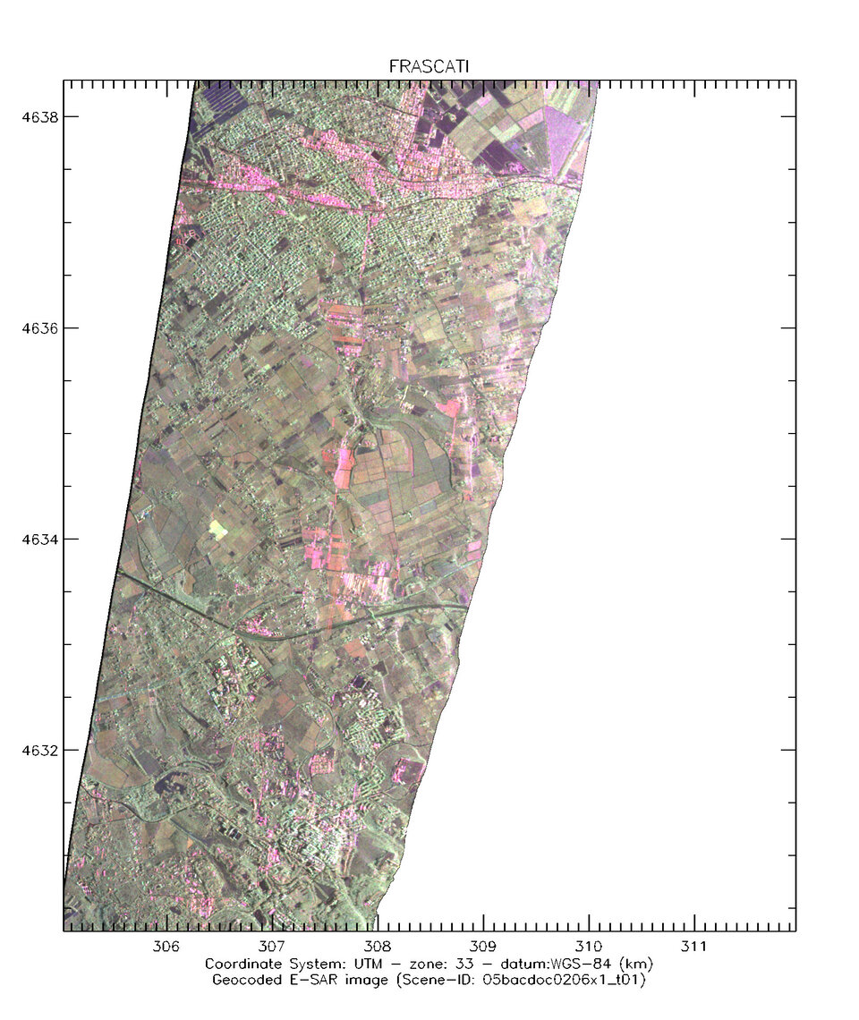 Immagine radar di Frascati