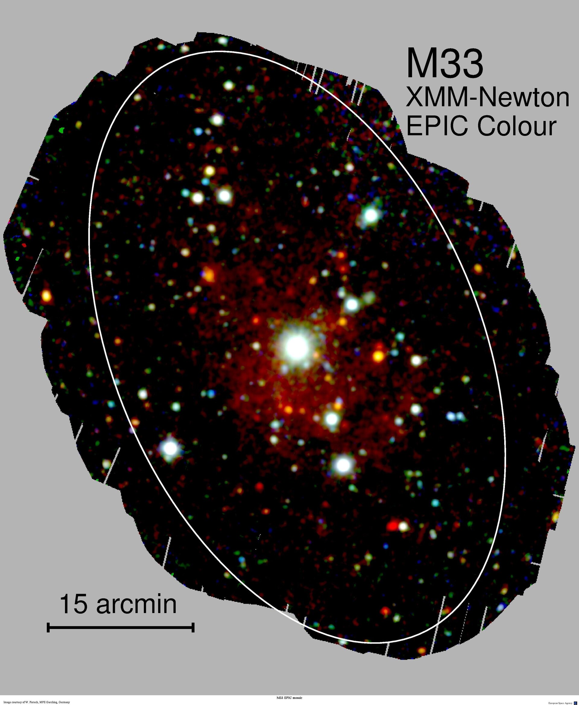 Imagen XMM-Newton de la galaxia M33