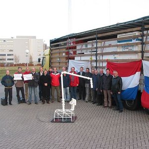 ERA team gathers in Leiden for departure of training equipment