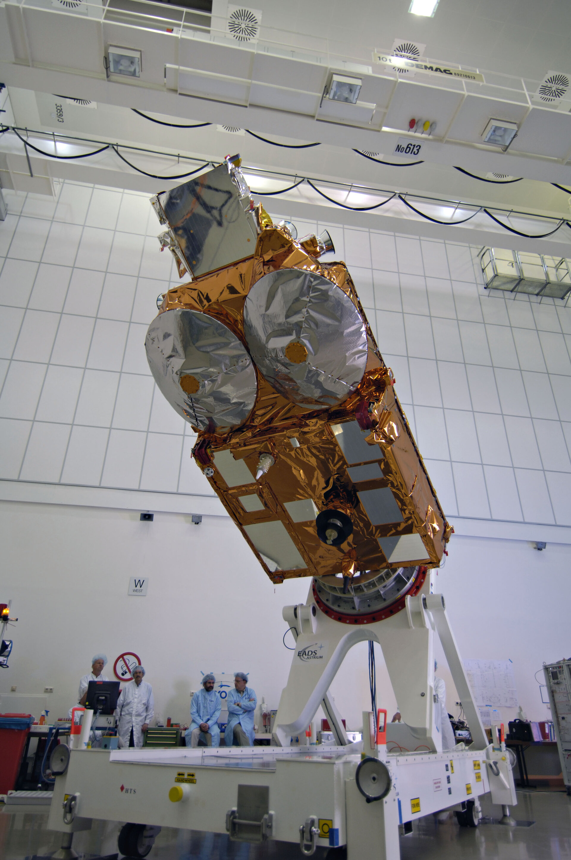 ESA's Cryosat satellite after completion of acoustic tests