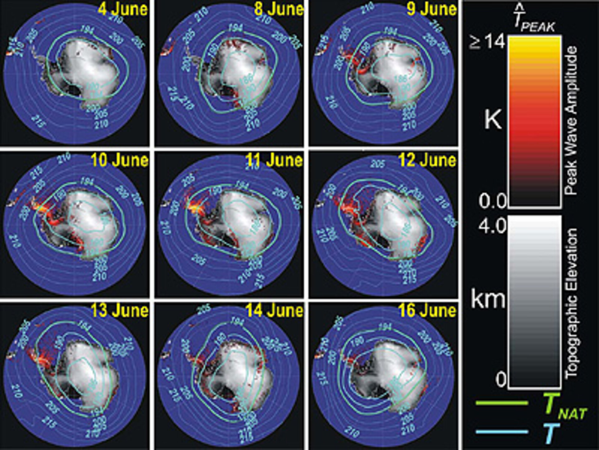 Mountain wave and NAT temperatures