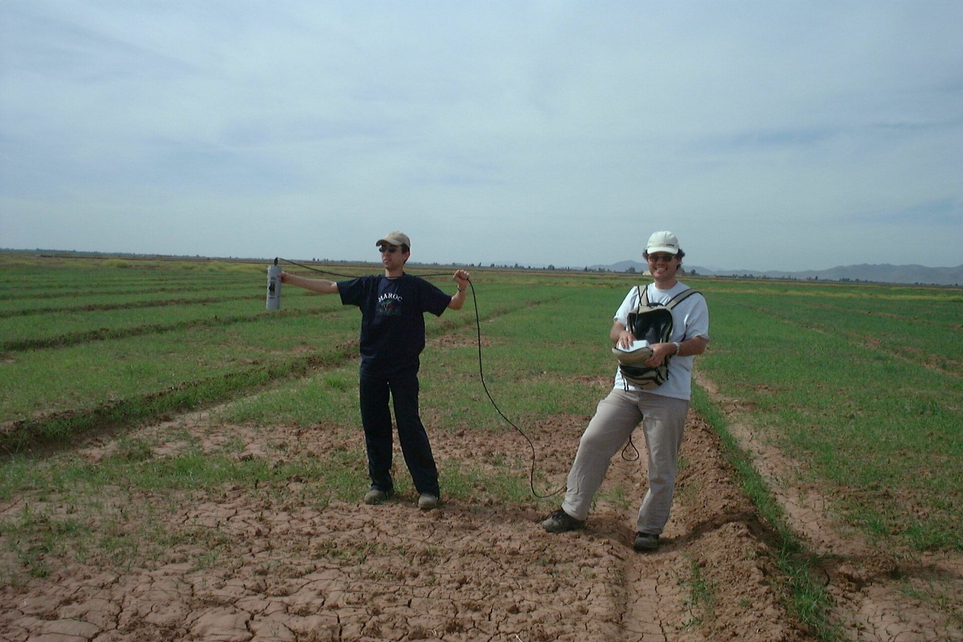 Collecting ground data in Morocco