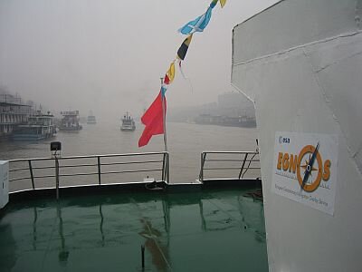 Proeven met EGNOS op de Yangtze-rivier in China