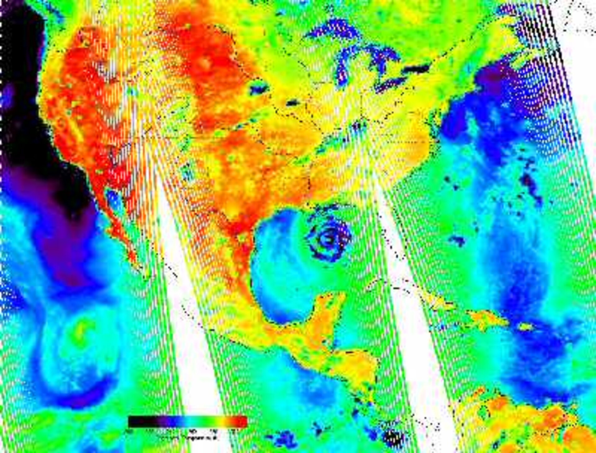 Hurricane Katrina, 28-29 August 2005, MHS from NOAA-18
